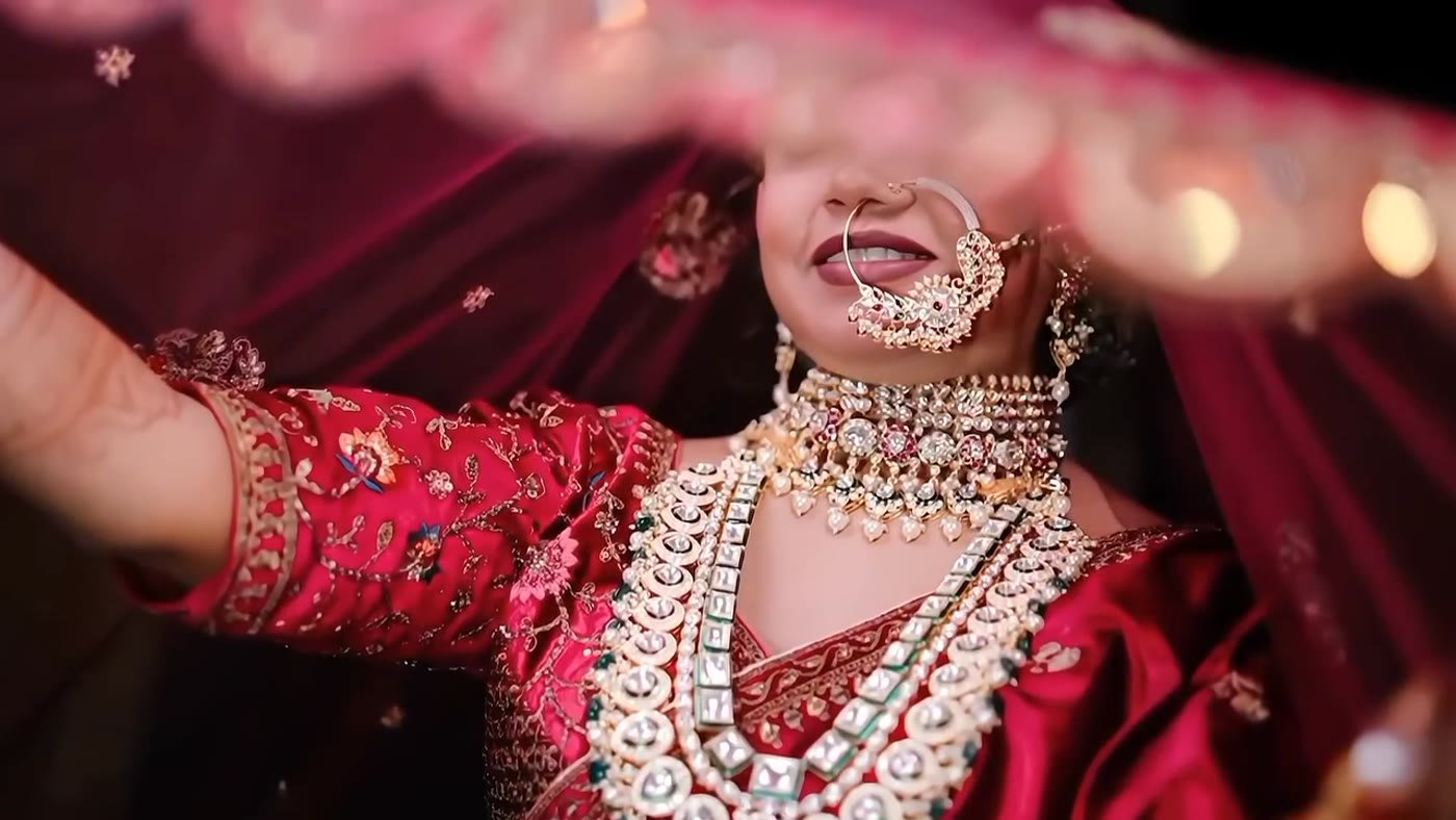 Wedding veil detail