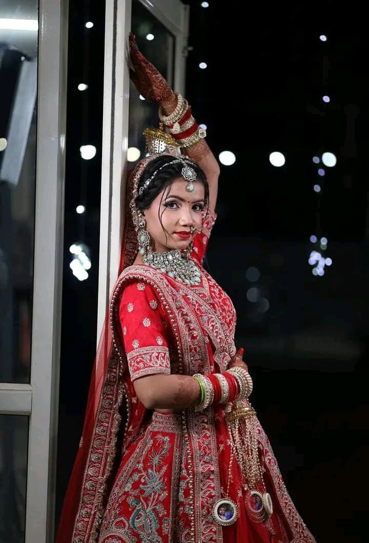 Candid bride portrait