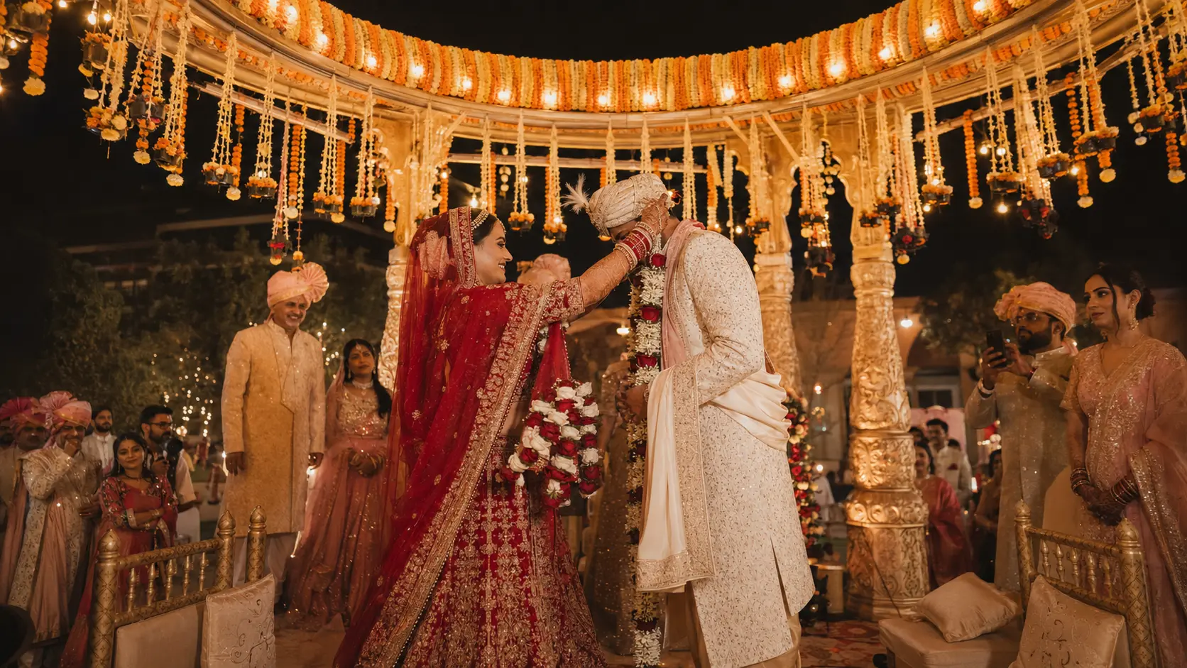 Cinematic wedding celebration